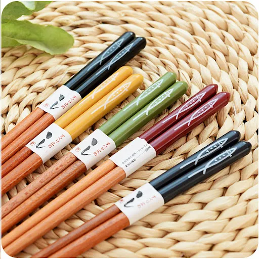 Title 2, Bamboo Chopsticks Five Pairs Family Portable Ta...