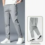 Men's Summer Thin Pants Casual Trousers Straight Loose Elastic Trend Lightweight and Breathable Comfortable Perfect for — photo 3