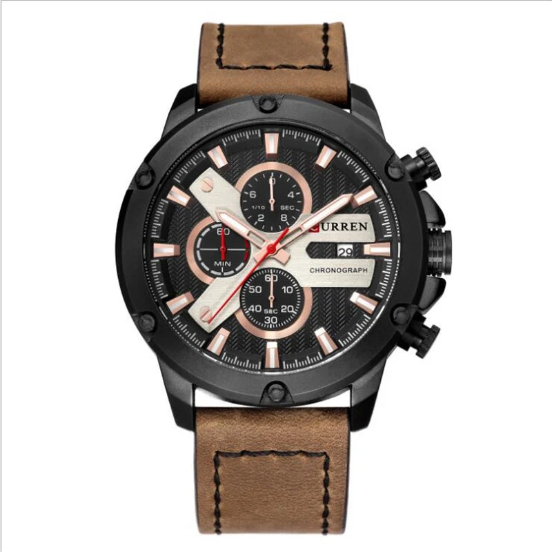 Relógio Masculino de Quartzo com Calendário de Seis Ponteiros, Resistente à Água e com Pulseira. Elegância e precisão. — foto 2