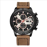 Relógio Masculino de Quartzo com Calendário de Seis Ponteiros, Resistente à Água e com Pulseira. Elegância e precisão. — foto 2