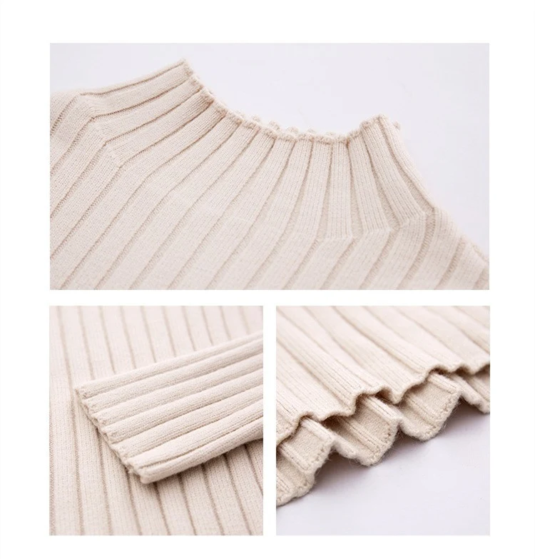 Title 8, Saia suéter Lazy Wind Mid Length Feminina, de c...