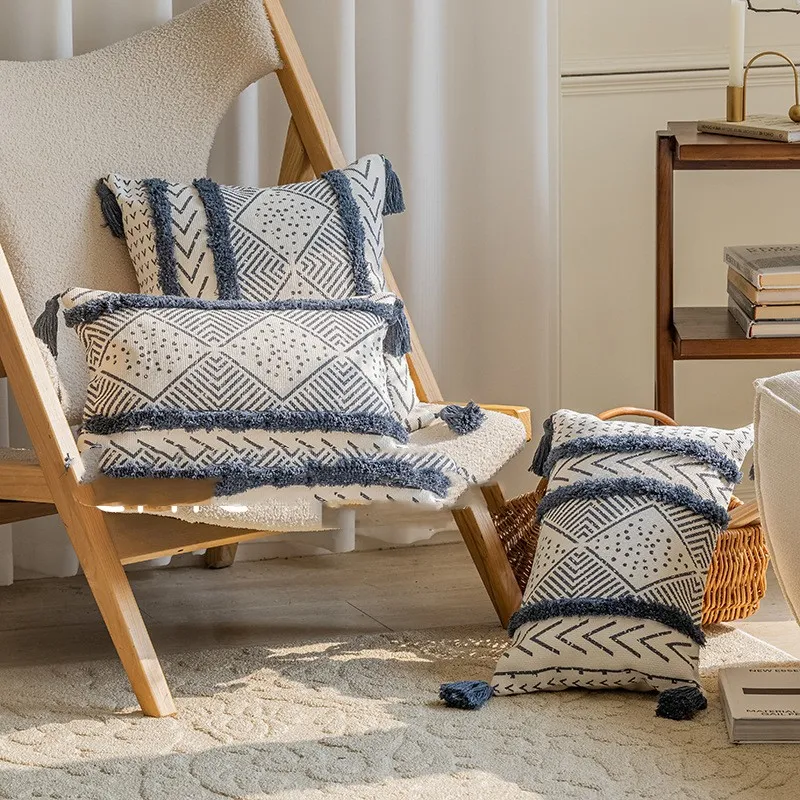 Almofada para sofá estilo nórdico, conforto superior. Decore sua sala com elegância e desfrute de momentos relaxantes. — foto 10