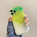 Halo dyed green and white