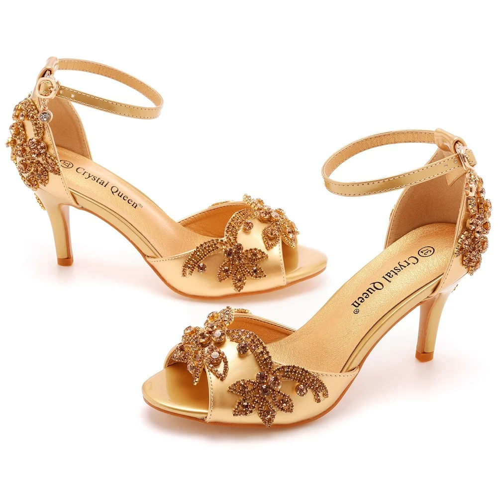 Sandálias de salto alto peep-toe 7cm com fivela e corte baixo para um visual elegante e confortável em diversas ocasiões. — foto 2