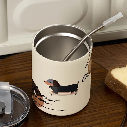 Title 5, Simple Metal Silver 300ml Coffee Mug Handy Cup ...