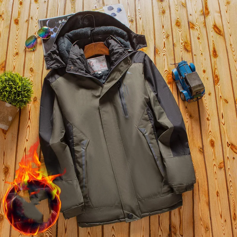 Title 10, People Padded Jacket Middle-aged Dad Winter Coa...