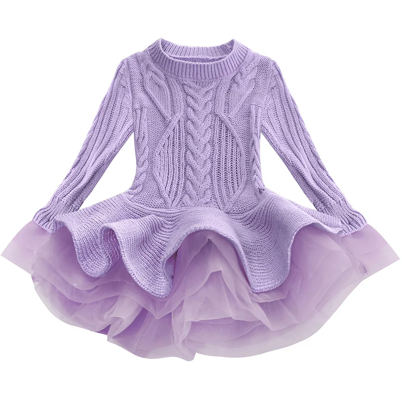 Vestido Chique e Quente para Menina Criança, Perfeito para Outono/Inverno. Conforto e Estilo para Ocasiões Especiais e Uso Diário. — foto 4