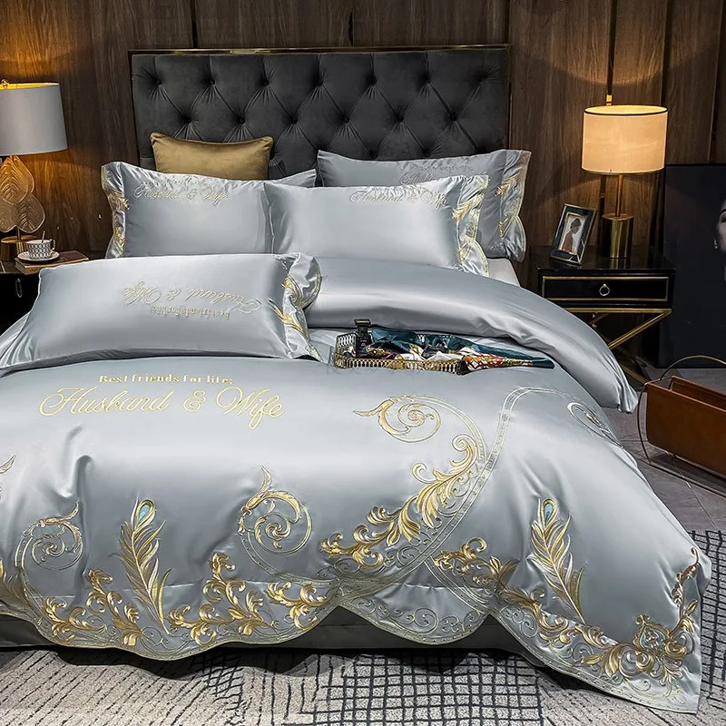 Title 3, Ice Silk Quilt Sets Bed Sheets Bedding Four-pie...