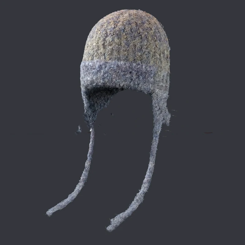 Title 3, Knitted Lace-up Earmuffs Hat Womens Autumn And...