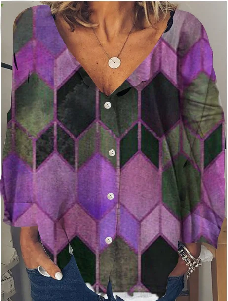 Title 6, Street Trendy Pullover V-hals losse blouse