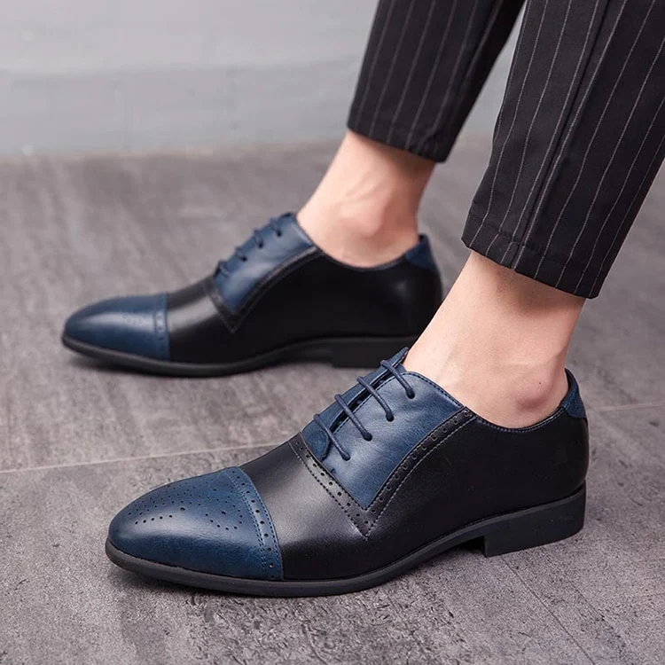 Title 9, Heren Brock Carved zakelijke leren schoenen, gr...