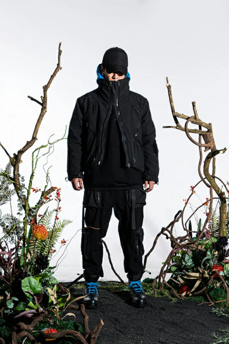 Men's Quick Release Zipper Multi-Form Padded Cropped Jacket — photo 1