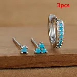 E1613 Silver Blue 3PCs