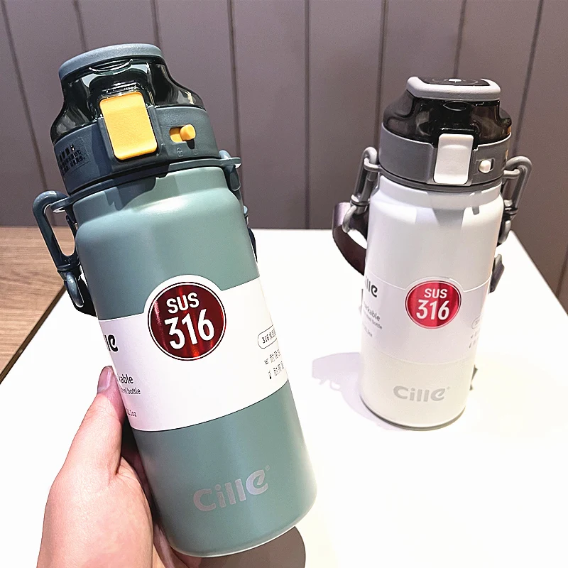 Title 6, Stainless steel portable outdoor cup with straw...
