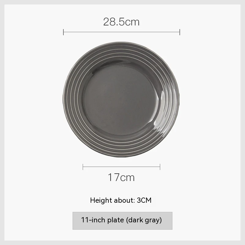 Home Western Plate Creative Porcelain Dinner Plate. Serve your meals in style with this elegant and durable porcelain pl — photo 2
