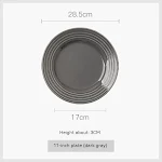 Home Western Plate Creative Porcelain Dinner Plate. Serve your meals in style with this elegant and durable porcelain pl — photo 2
