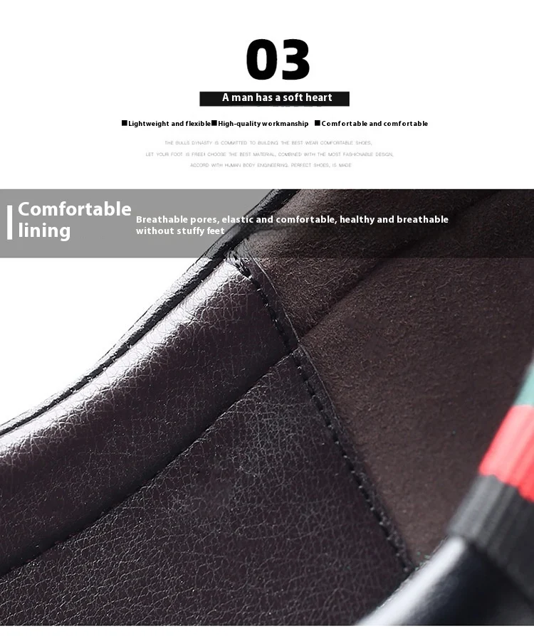 Title 7, Scarpe in morbida pelle da uomo, casual e a pun...