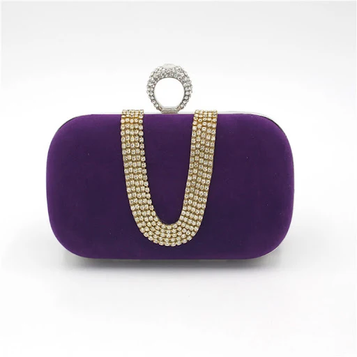 Title 1, Diamond večernja torba Velvet Clutch Bridal Dre...