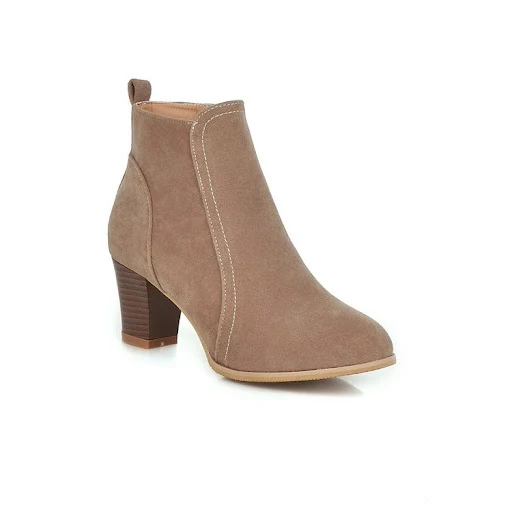 Title 6, Botas Curtas Femininas Martin Botas Salto Médio...