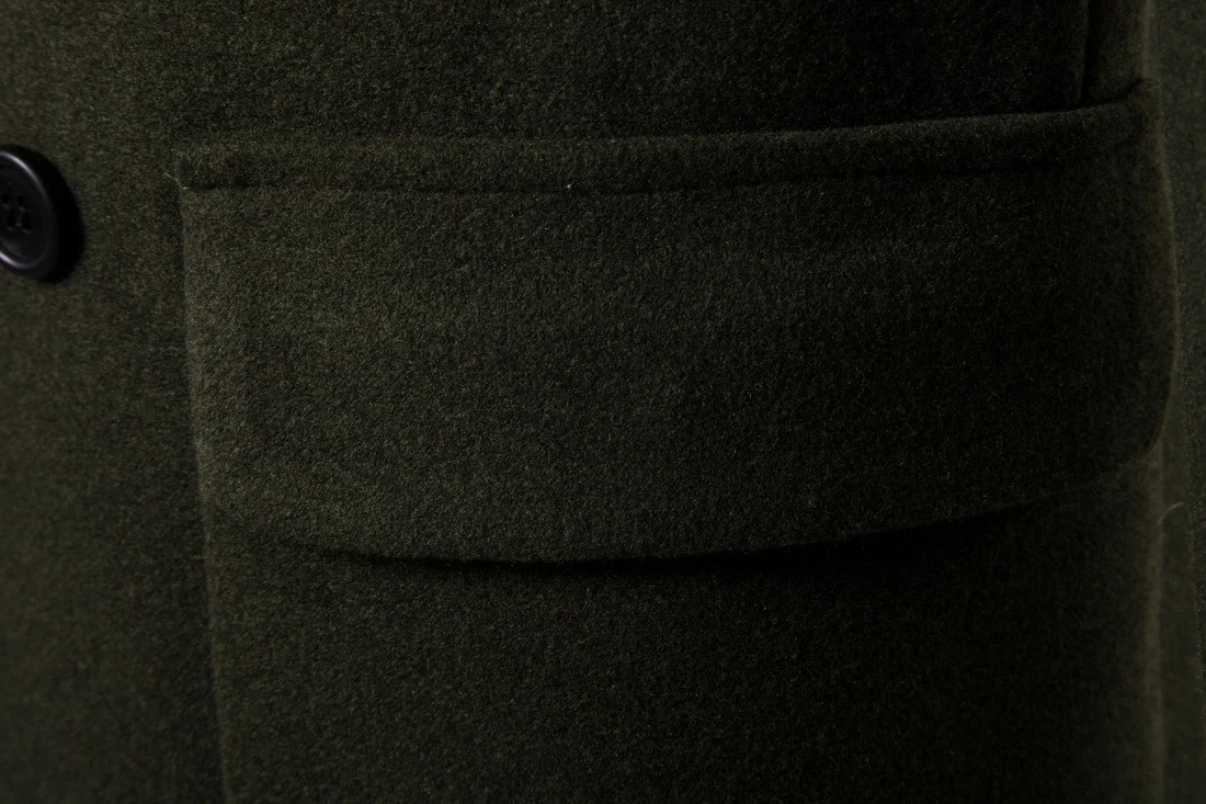 Title 11, Mens double-breasted casual wool coat, a woole...