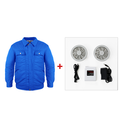 Summer refrigeration and air conditioning service with cooling fan, clothes, charging, welder, outdoor high temperature — photo 2