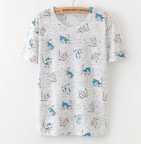 Fruit Cartoon Pattern Printing T-shirt, perfect for a fun and fresh style. Comfortable, breathable, and ideal for summer — photo 21