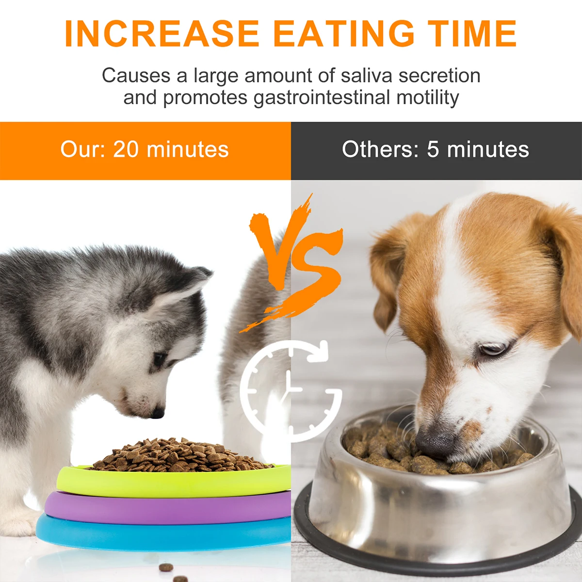Title 3, Pet Slow Food Bowl 3-Layers Puzzle Puppy Choke-...