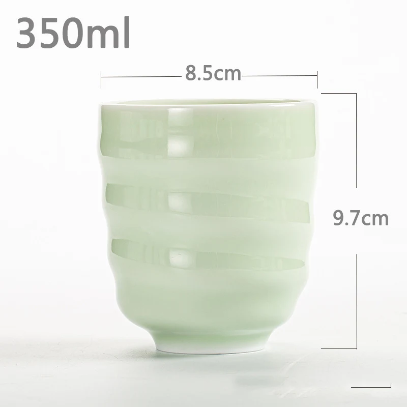 Longquan Celadon Stoneware Tea Cup Espresso Cup Ceramic Handy Cup for everyday use. Enjoy your coffee and tea in style w — photo 8