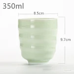 Longquan Celadon Stoneware Tea Cup Espresso Cup Ceramic Handy Cup for everyday use. Enjoy your coffee and tea in style w — photo 8