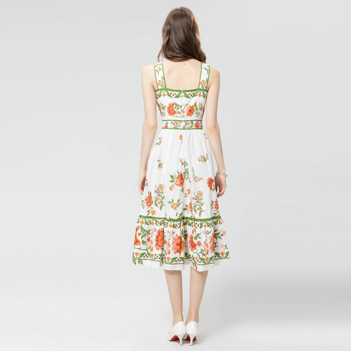 Title 14, Katoenen jurk met bloemenprint