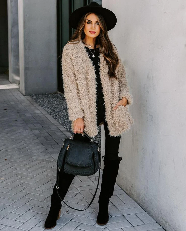 Title 11, Womens Woolen Yarn Autumn Winter Coat. Stay wa...