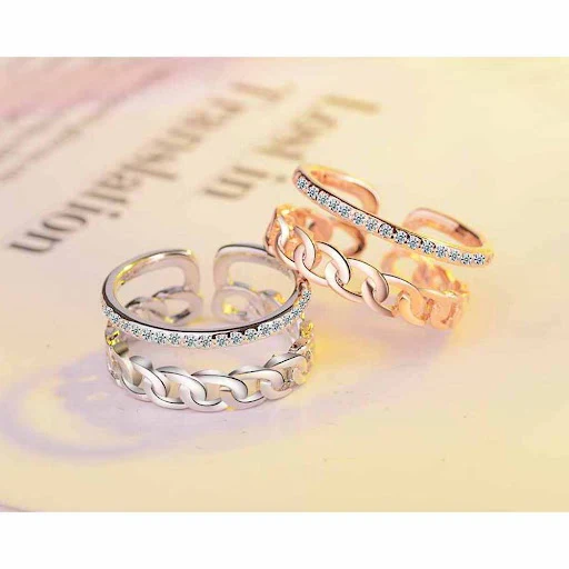 Title 3, Anel de diamante simples e personalizado para m...