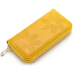 Top Layer Cowhide Women's Long Wallet. Premium Leather Craftsmanship. Spacious Design for Cards, Cash, and Essentials. E — photo 6