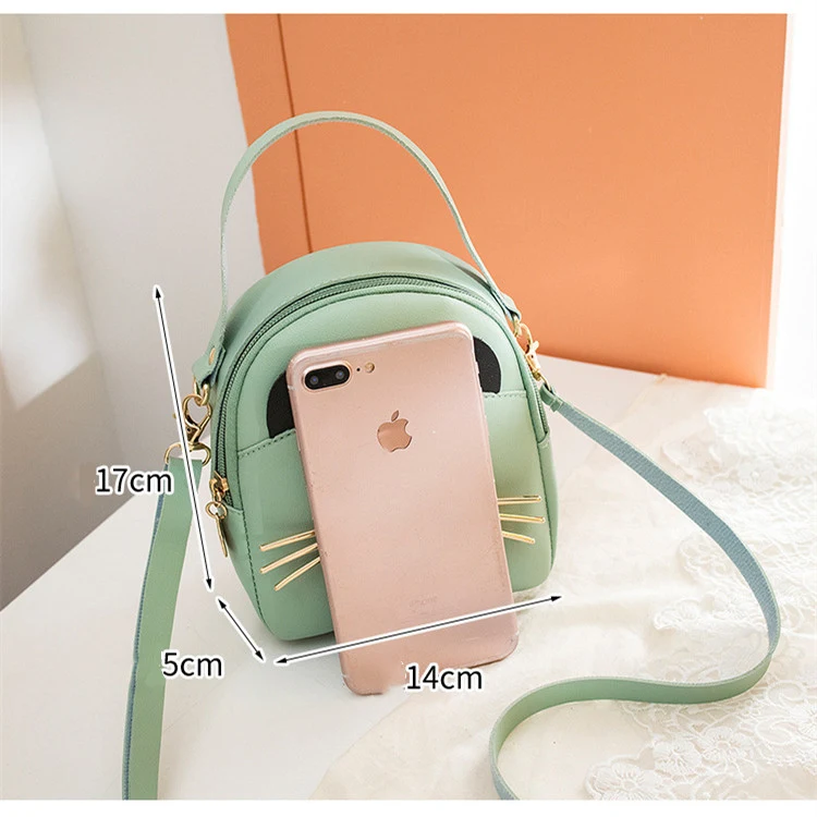 Title 3, Ladies Printed Korean Style Fun Cat Small Backp...