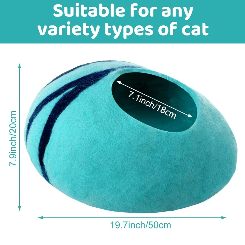 Title 2, Warm Woolen Egg Cat Hole Fashion Pet House Cozy...