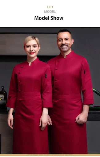 Title 4, Chef Overalls Long Sleeve Canteen Autumn And Wi...