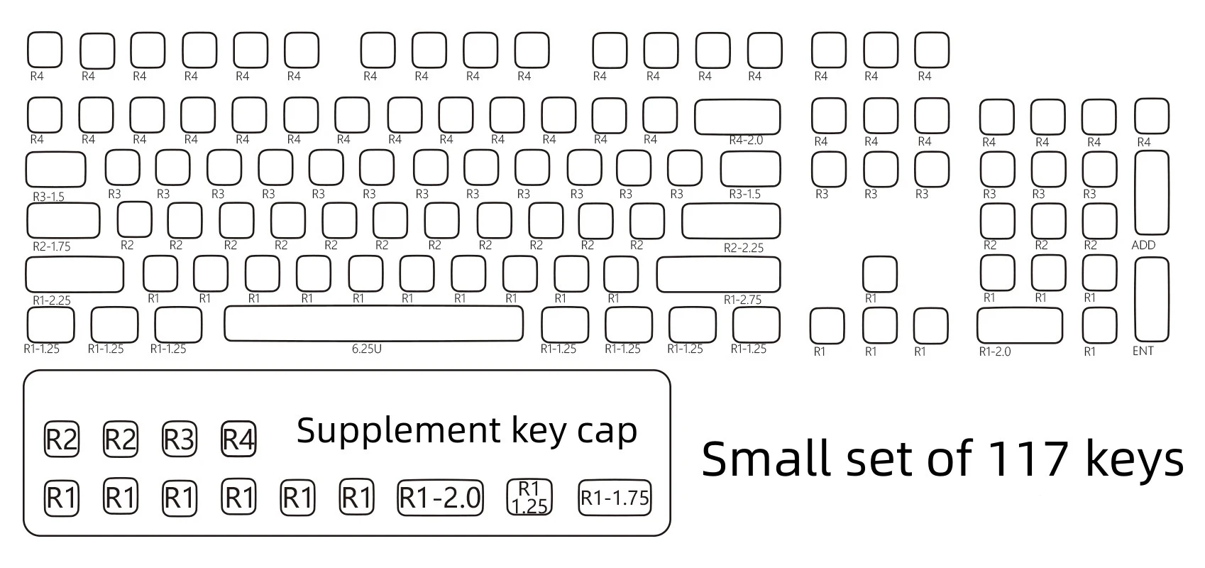 Title 7, Keycaps PBT transparentes com sublimação térmic...