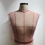 Round Neck Rose Red
