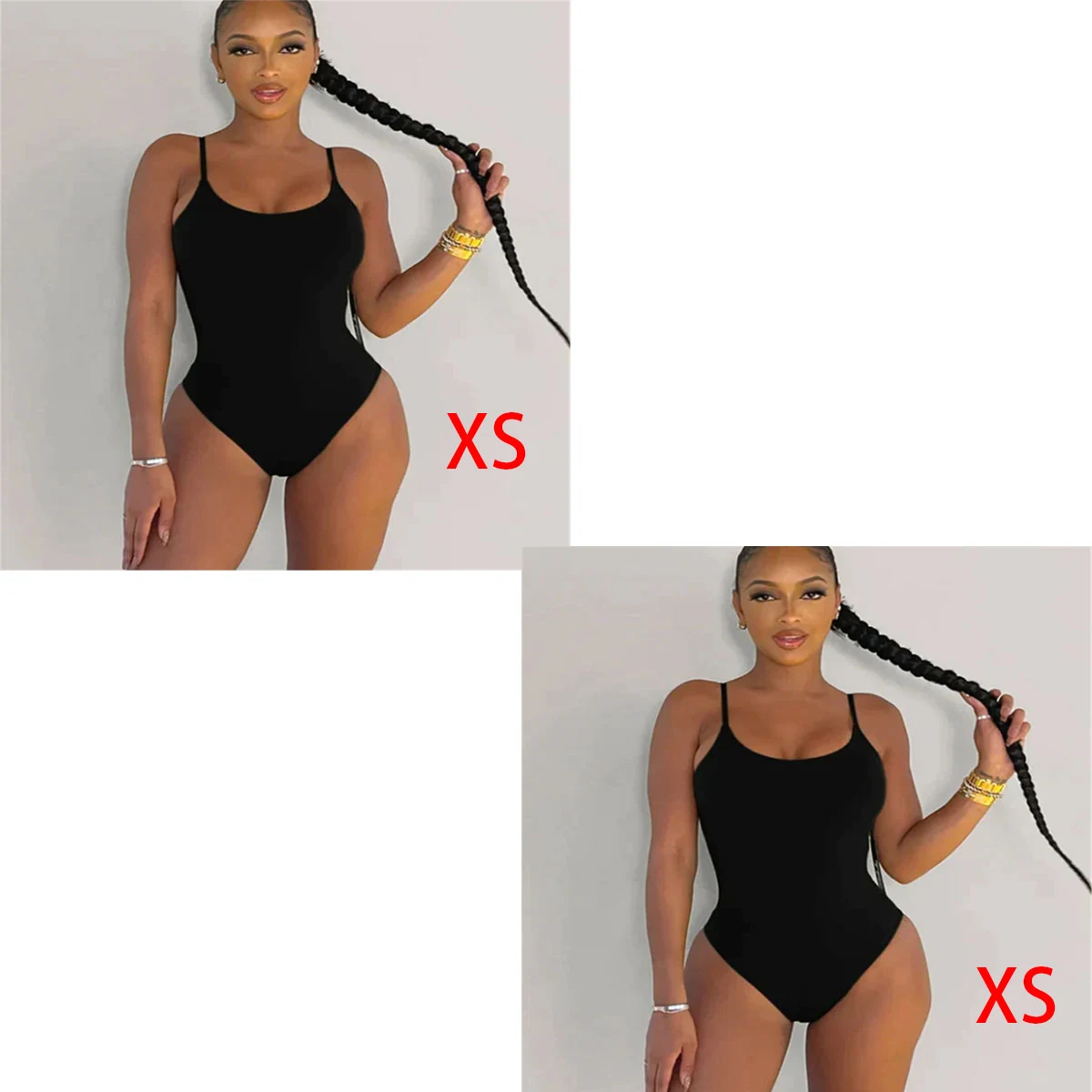 Plus Size Sling Backless Solid Color Triangle One-piece Swimsuit. Enjoy ultimate comfort and style at the beach or pool. — photo 1