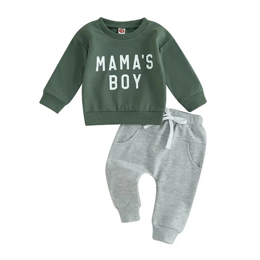 Title 27, Conjunto infantil casual para bebês, moda confo...