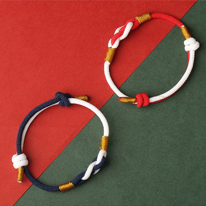 Title 1, Pulseira Nó de Coração para Mulheres, Design Se...