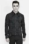 Men's Long Sleeve Stand Collar Zipper Embroidered Shirt – Comfortable and stylish, perfect for casual or semi-formal occ — photo 15