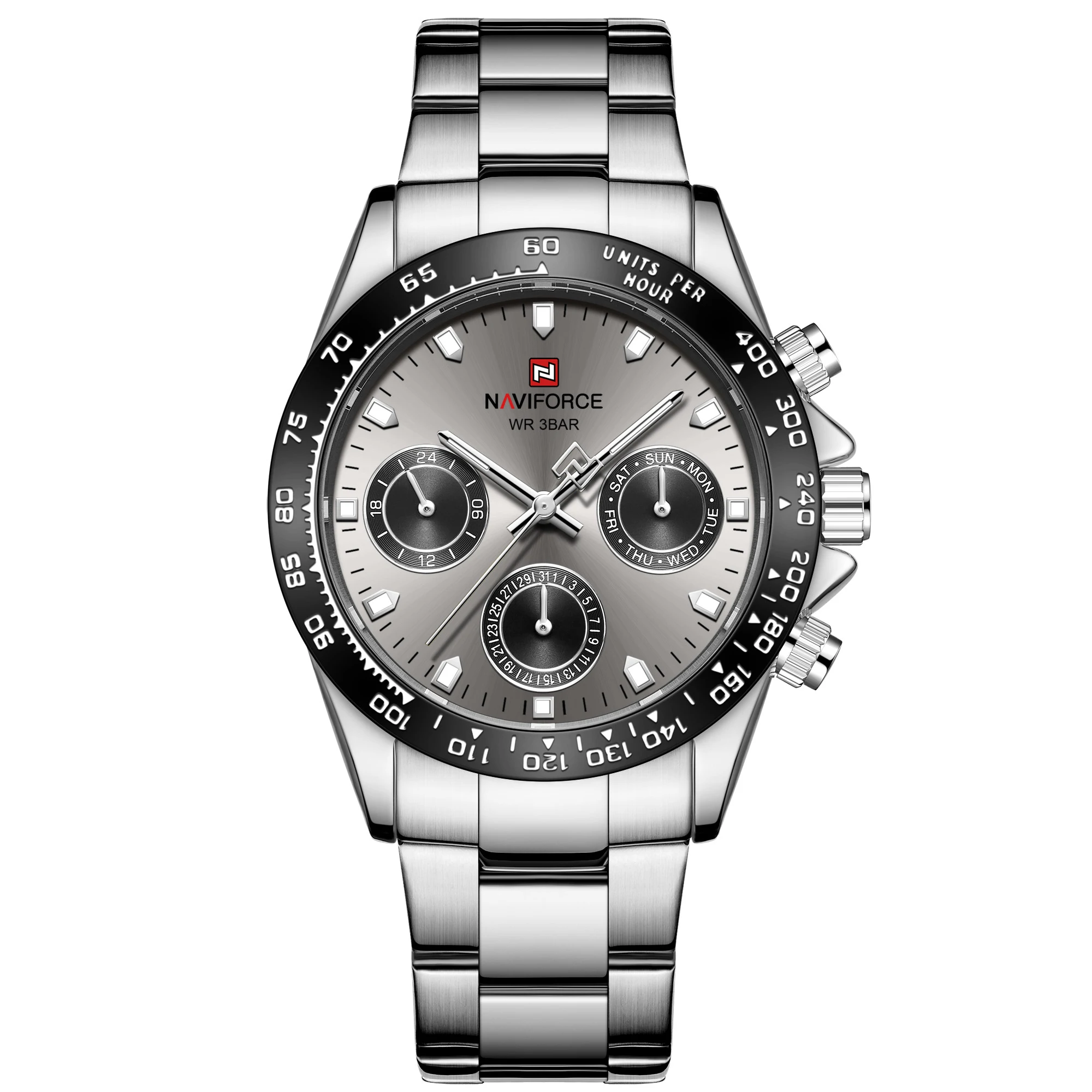 Relógio de Quartzo Masculino com Pulseira de Aço Inoxidável, Resistente à Água, Ideal para Negócios, Design Clássico e Durável — foto 6