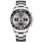 Relógio de Quartzo Masculino com Pulseira de Aço Inoxidável, Resistente à Água, Ideal para Negócios, Design Clássico e Durável — foto 6