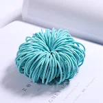 Elásticos de nylon que não machucam a cor do cabelo infantil, ideais para crianças, macios e seguros para penteados e cores. — foto 4