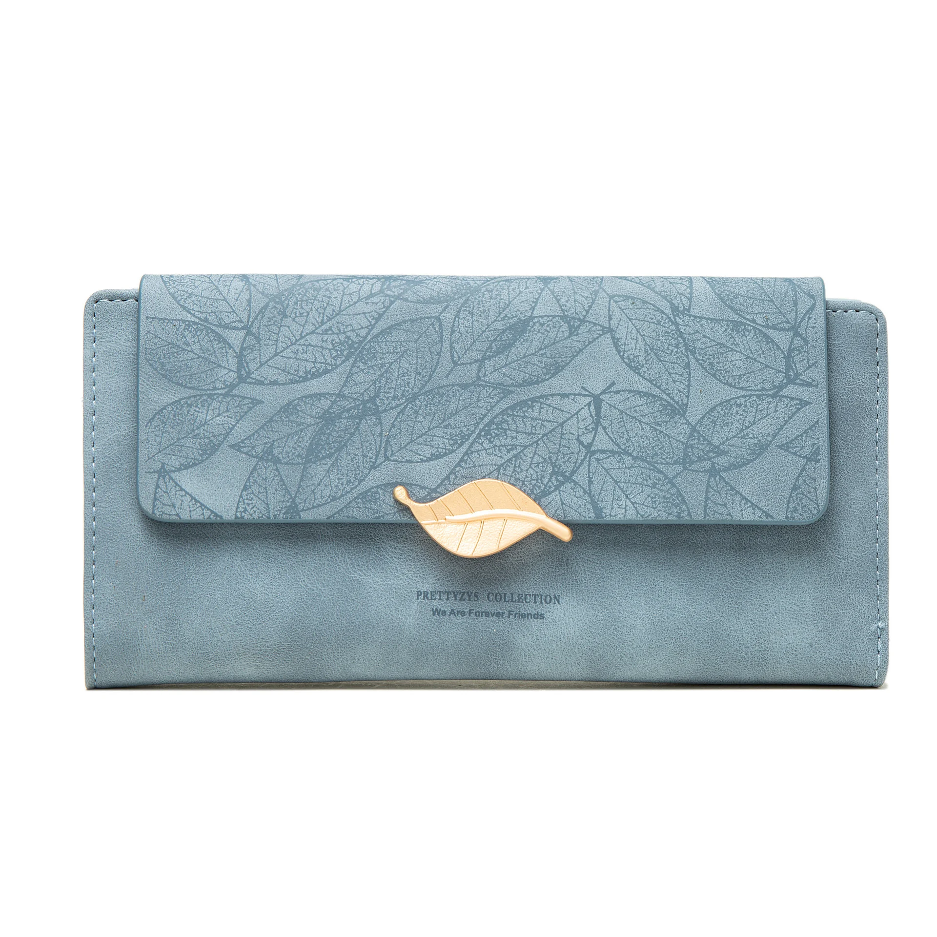 European And American Antique Frosted Leaf Buckle Long Handbag. Timeless elegance and sophisticated style, perfect for a — photo 5