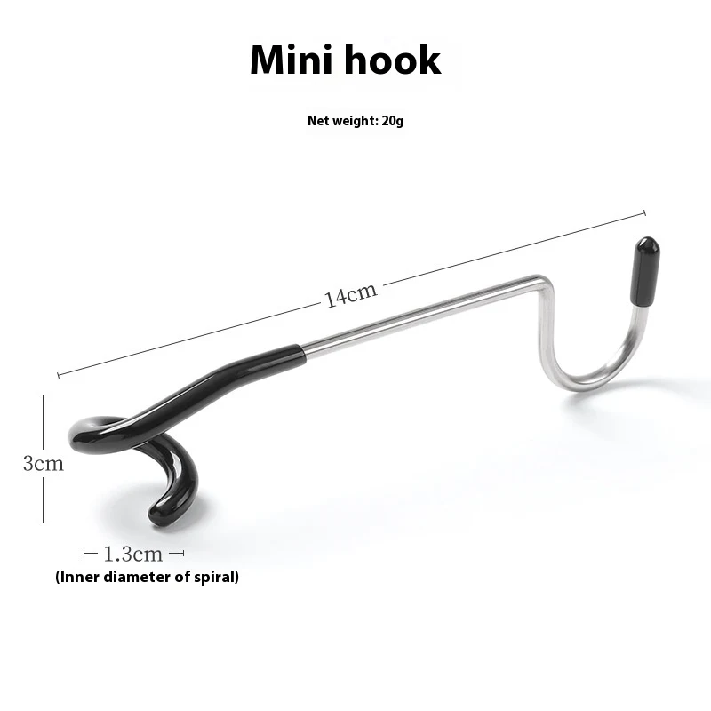 Multifunctional Outdoor Camping Light Pole with Non-slip Mini Hook, Stainless Steel, providing convenient and safe illum — photo 2