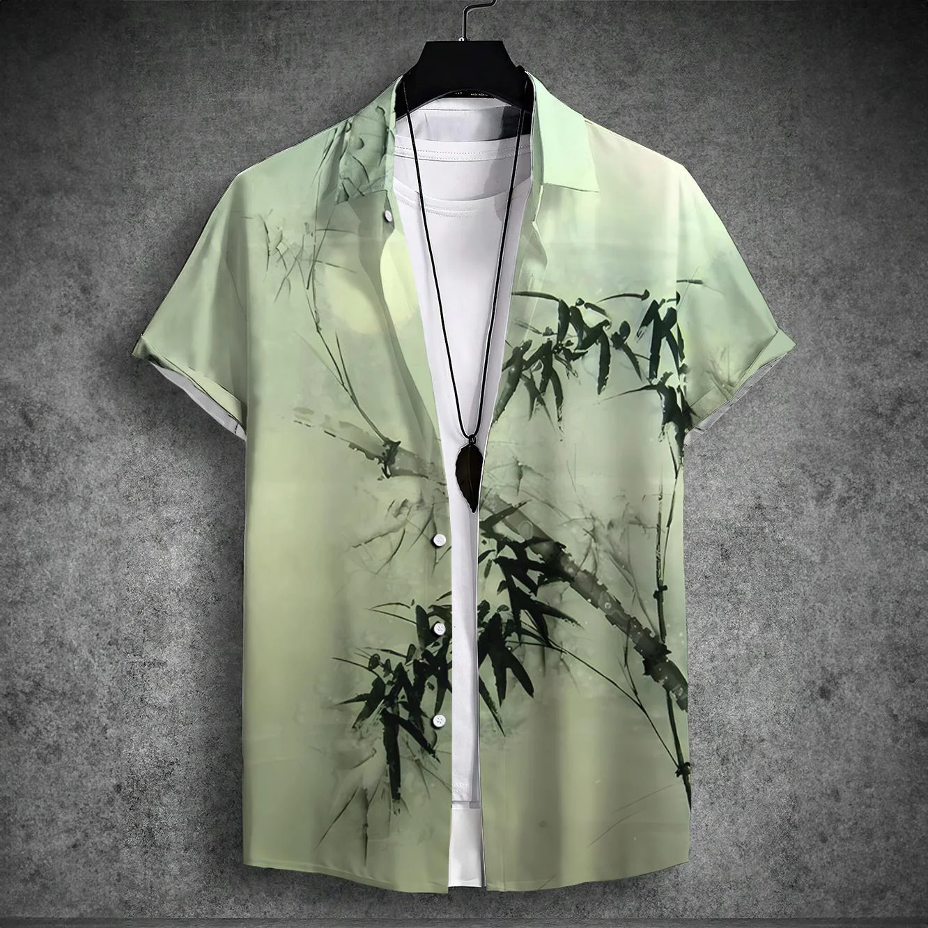 Camisa masculina com estampa digital 3D, design moderno e confortável. Destaque-se com esta camisa de alta qualidade e estilo único. — foto 9