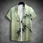 Camisa masculina com estampa digital 3D, design moderno e confortável. Destaque-se com esta camisa de alta qualidade e estilo único. — foto 9