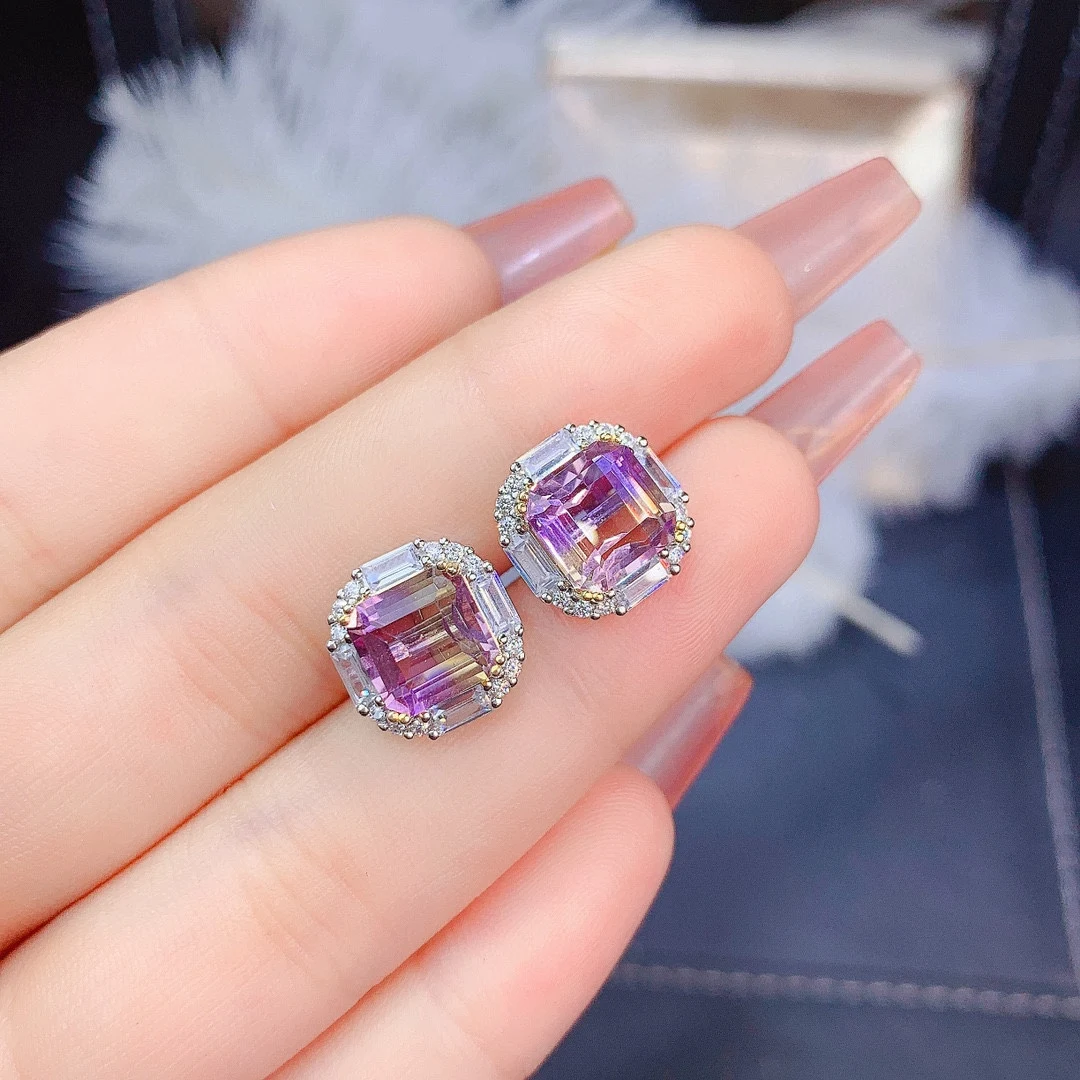 Conjunto Anel Pingente e Brincos de Ametista Ascher Natural, um toque de elegância para uso diário ou presente especial — foto 4